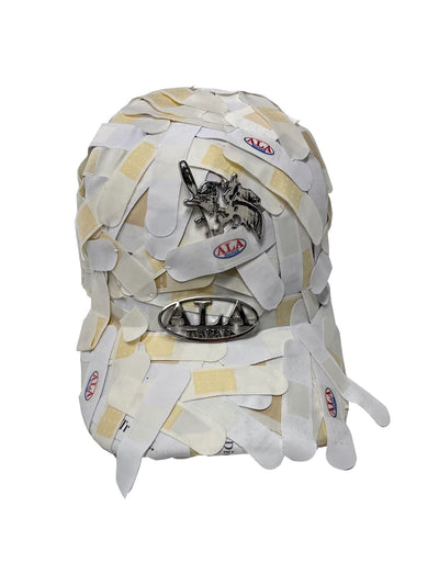 WOVEN BAND-AIDS CAP WHITE-ALA TIANAN-APOC STORE