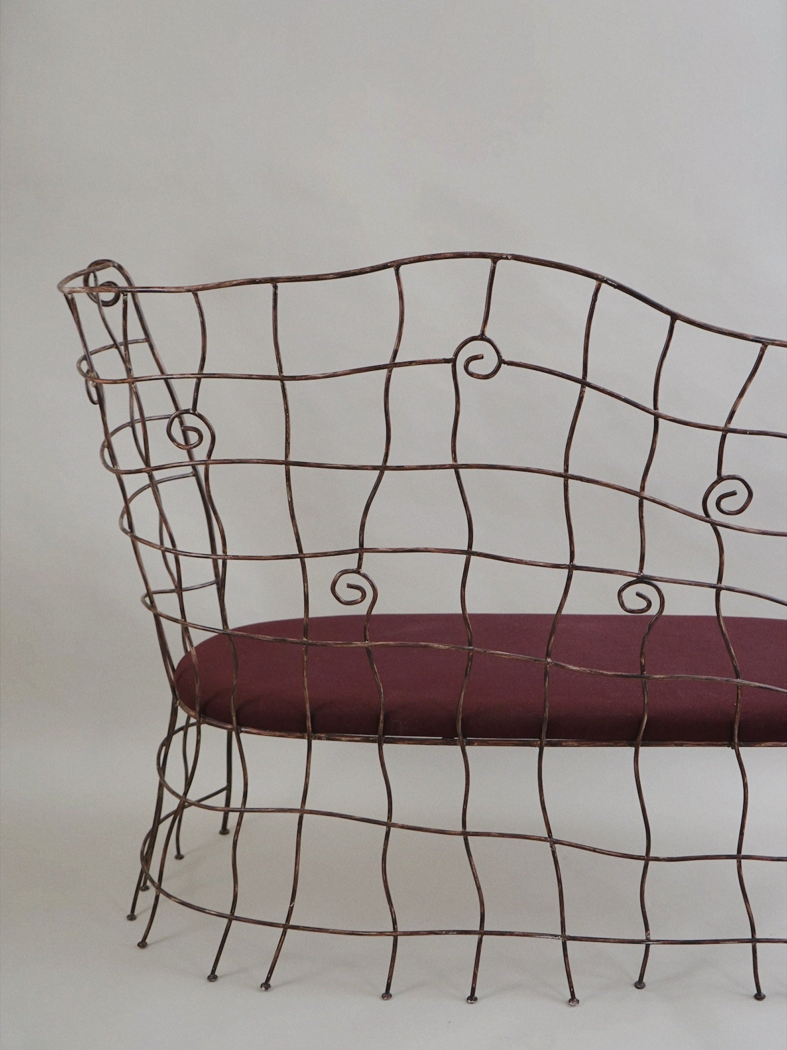 Scrollwork Iron Bench-Myakin-APOC STORE