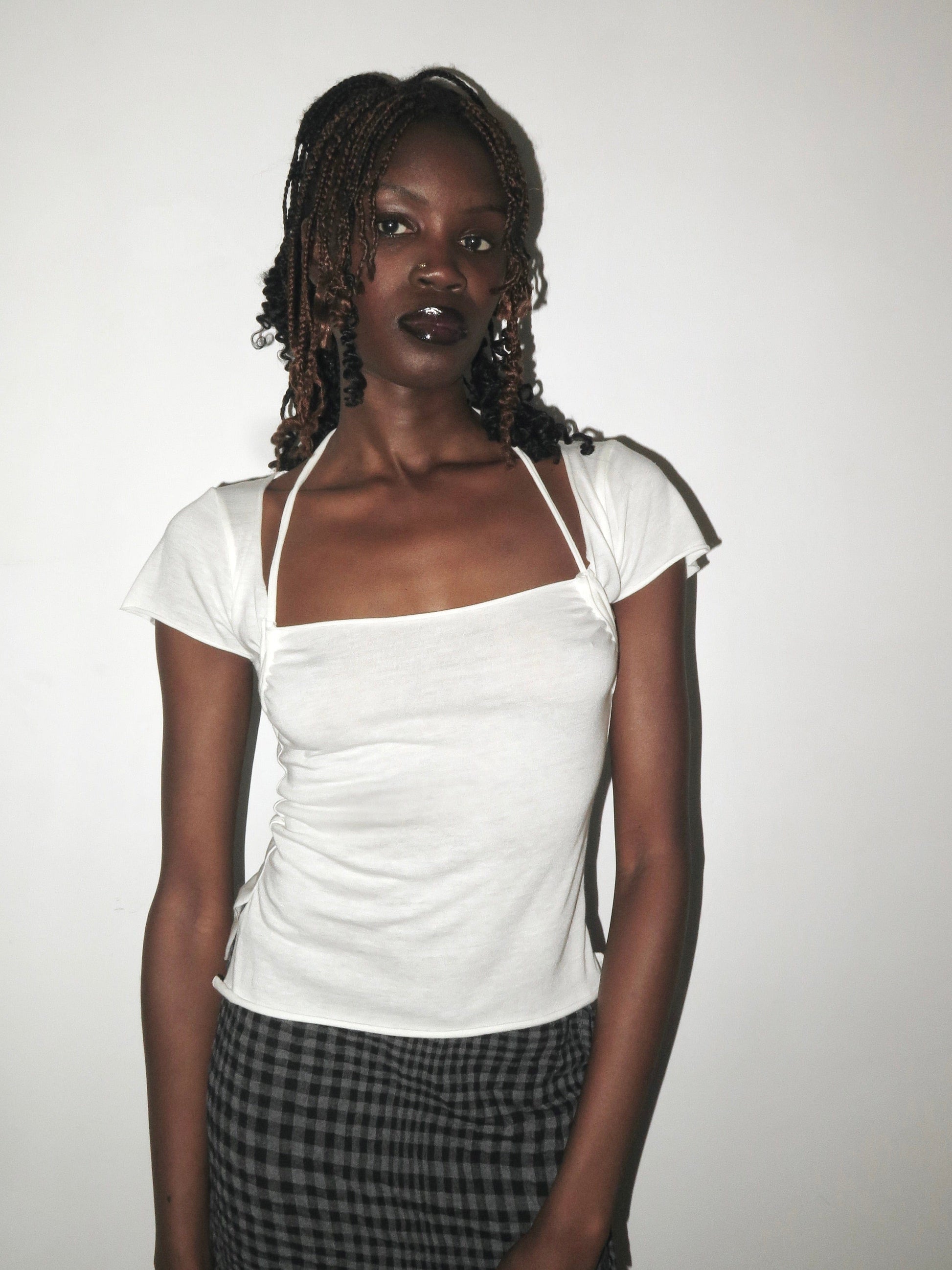 Alessia Top Shortsleeves Ivory-ATH-APOC STORE