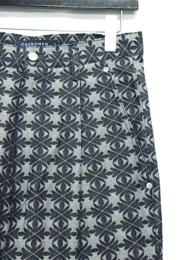 EYES JACQUARD DENIM PANTS-Cognomen-APOC STORE