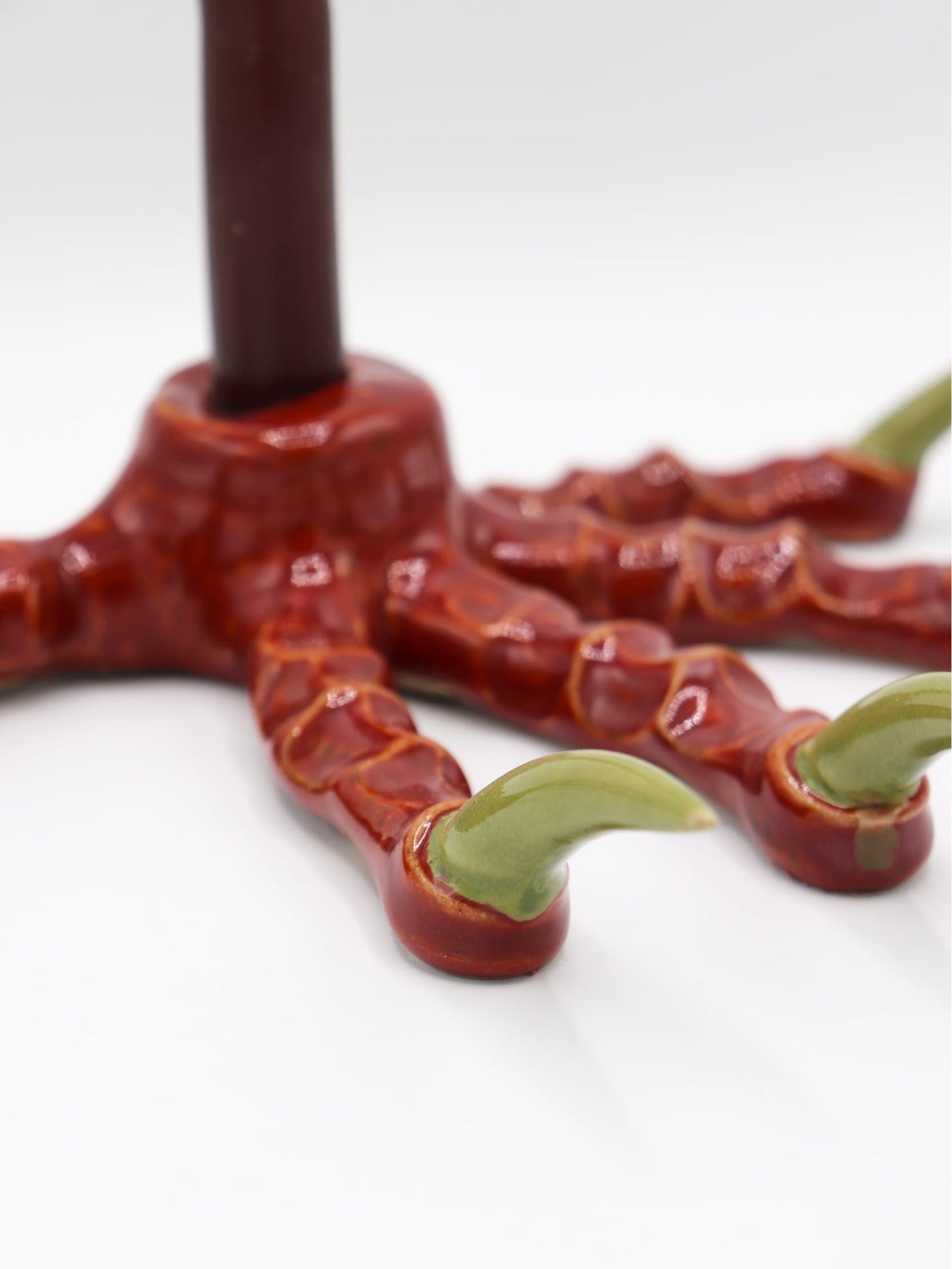 Cinnamon Red Paw Candlestick-Naomi Gilon-APOC STORE