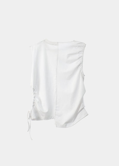 HALF SHA VEST WHITE-SAENGIN STUDIOS-APOC STORE