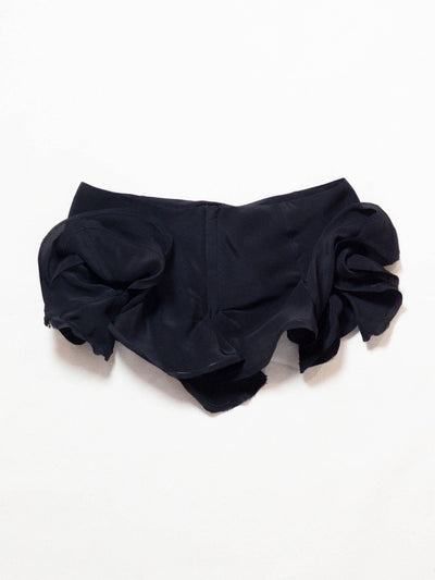 Slutty Mini Skirt in Black Silk-Pedro Trindade-APOC STORE