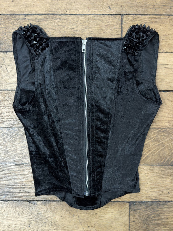 Studded Velvet Corset-Ella Roberts-APOC STORE