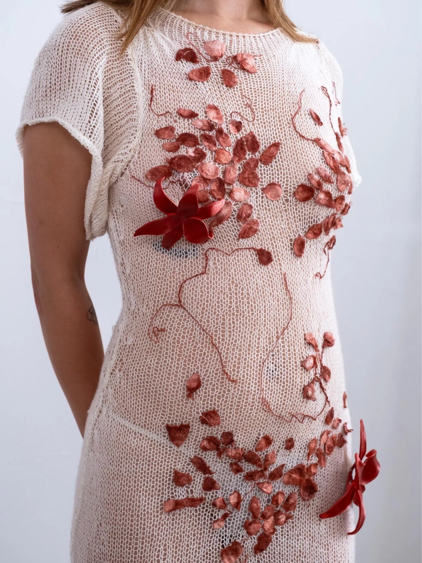 Fortune Silk Cocoon Sheer Wedding Maxi Dress-GRACE GUI-APOC STORE