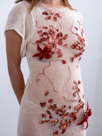 Fortune Silk Cocoon Sheer Wedding Maxi Dress-GRACE GUI-APOC STORE