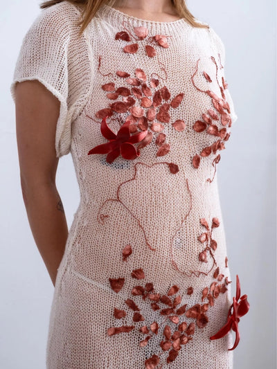 Fortune Silk Cocoon Sheer Wedding Maxi Dress-GRACE GUI-APOC STORE