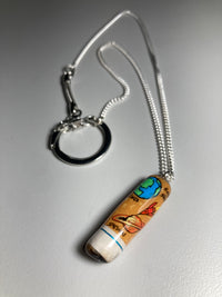 Painted Cigarette Butt Necklace (Orange)-Jetpack Hom(m)e-APOC STORE