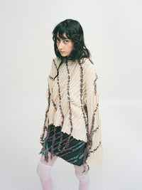 Mini Skirt with Stripes-Nensi Avetisian-APOC STORE