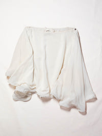 Silk Circle Skirt in Ivory-Pedro Trindade-APOC STORE