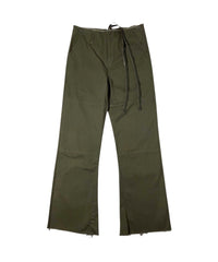 EXTENDED ZIP FLARE PANTS KHAKI-EGNARTS-APOC STORE