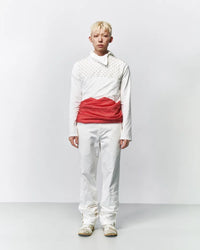 Twisted block Long sleeve 001 _ White-Taekh-APOC STORE