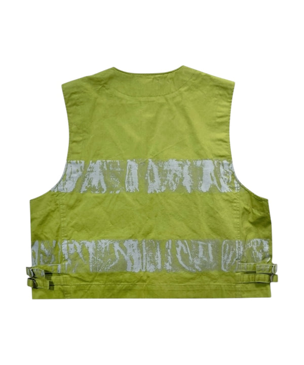 PAINTED VEST LIME-EGNARTS-APOC STORE