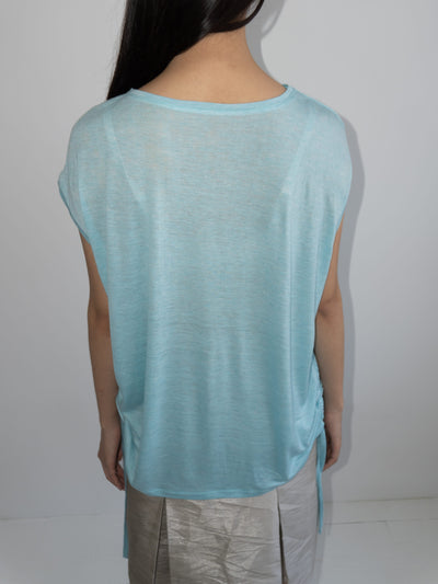 String Boat Neck Top Aqua-mesh blanca-APOC STORE