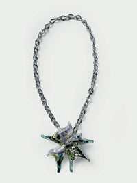 KA’AGUY_222 Glass Silver Necklace-Pia Glassworks-APOC STORE