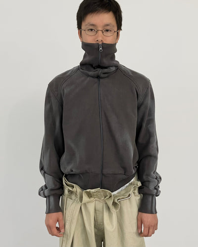 SPRAYED TRACK ZIP-UP CHARCOAL-EGNARTS-APOC STORE