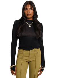 Angel Wool Top - Black-Karlaidlaw-APOC STORE