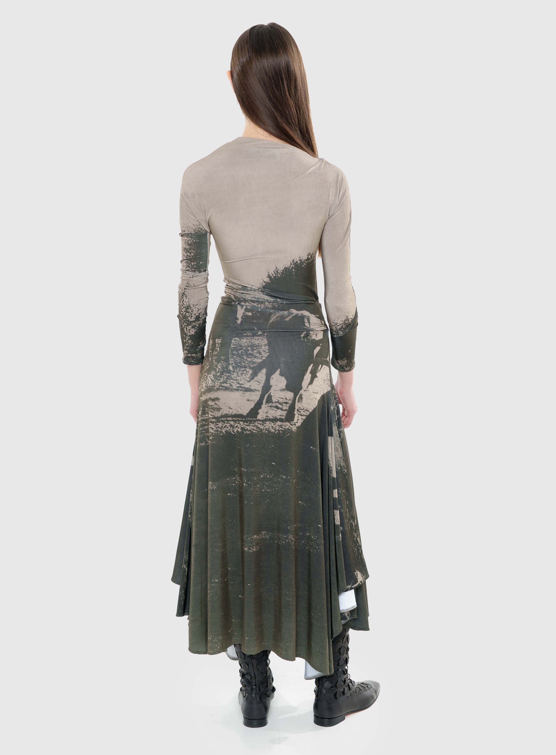 Printed jersey dress #2-Nensi Avetisian-APOC STORE