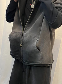 Double Layer Zip Hoodie-NORMFORM-APOC STORE