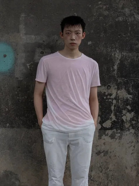 Twisted Layer T-shirt 001 _ Pink-Taekh-APOC STORE