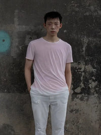 Twisted Layer T-shirt 001 _ Pink-Taekh-APOC STORE