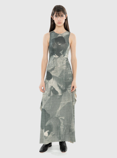 Printed Jersey Dress Hopscotch-Nensi Avetisian-APOC STORE