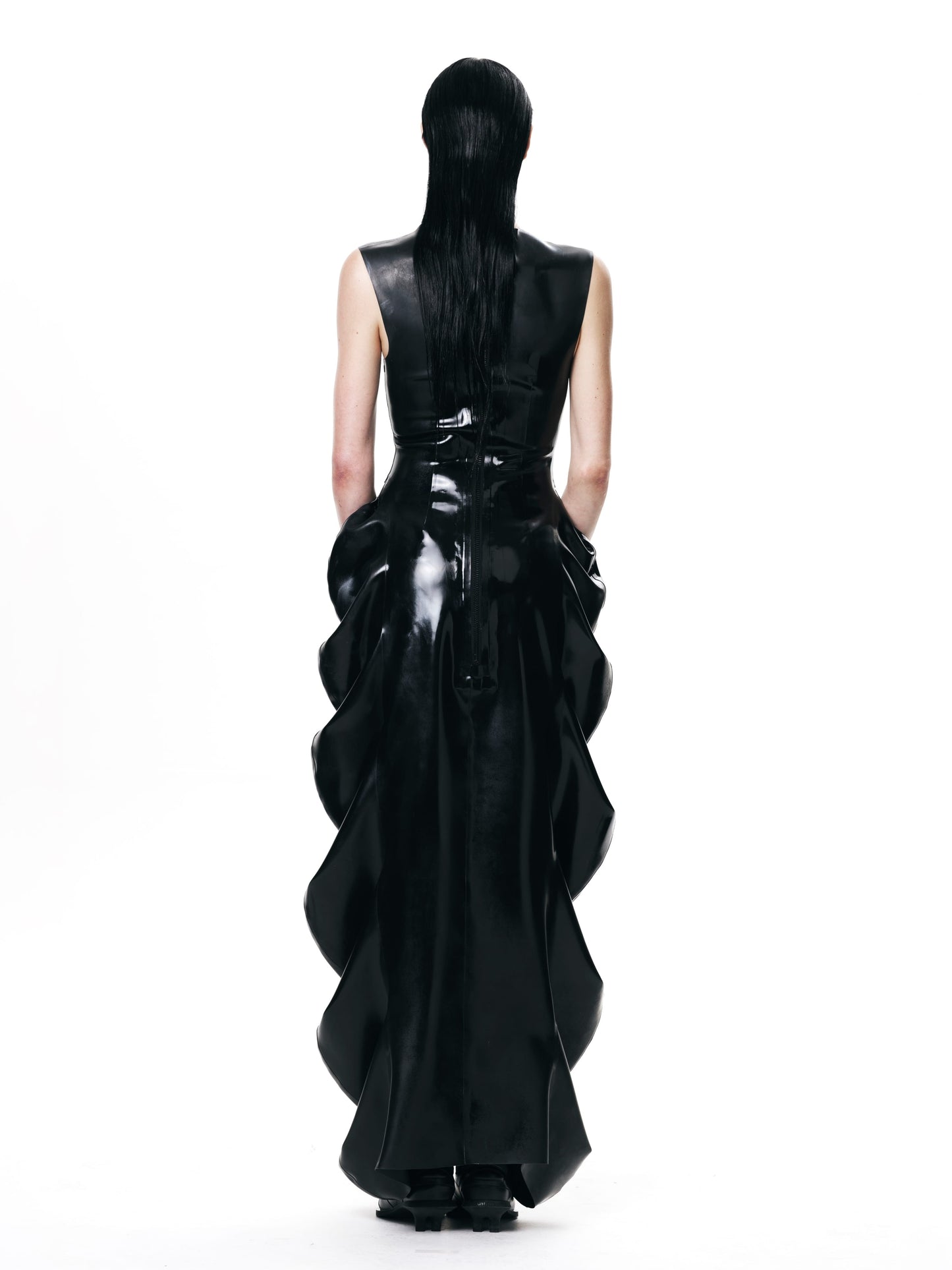 Deflated Latex Dress-harri-APOC STORE