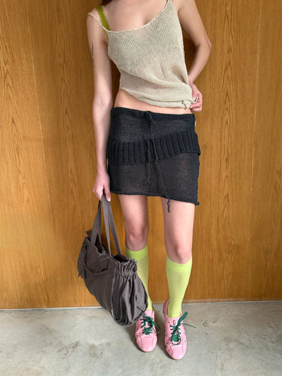 Mini-Skirt "Breeze" in Black-V4K-APOC STORE