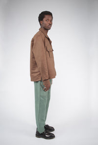 Suede Box Shirt-Soji Solarin-APOC STORE