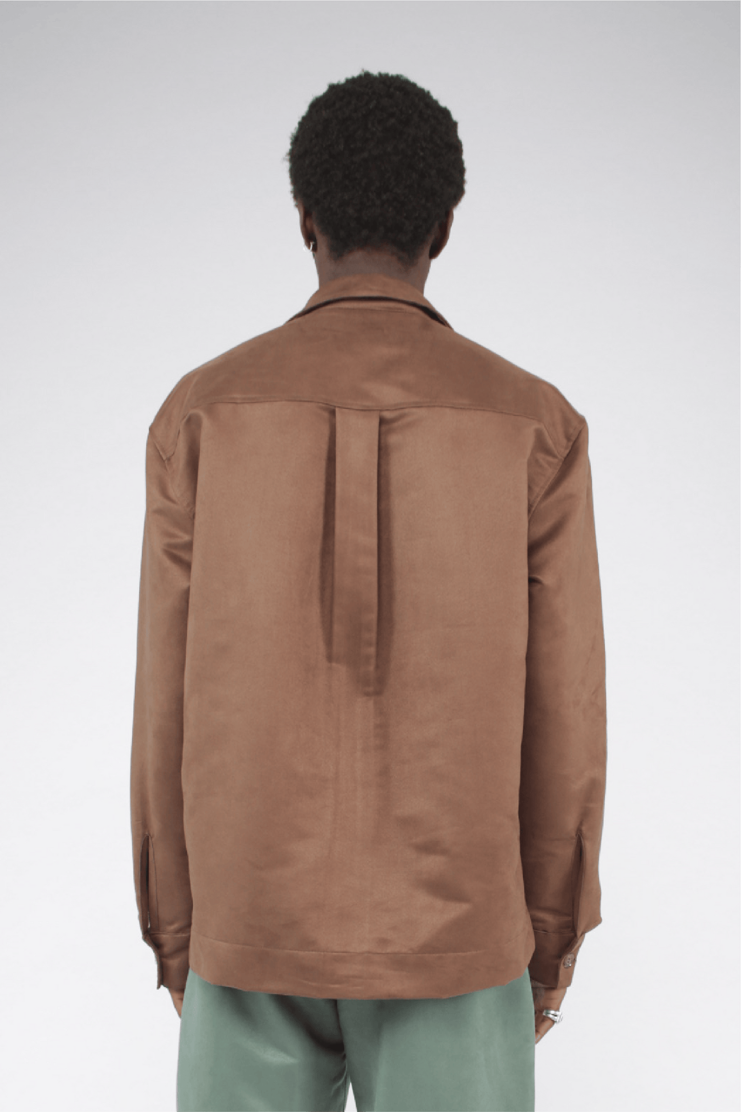 Suede Box Shirt-Soji Solarin-APOC STORE