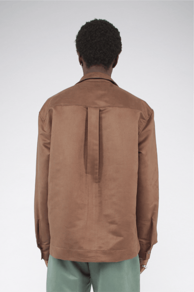 Suede Box Shirt-Soji Solarin-APOC STORE