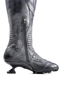 Boxing High Heel Boots Black-EMPTY BEHAVIOR-APOC STORE