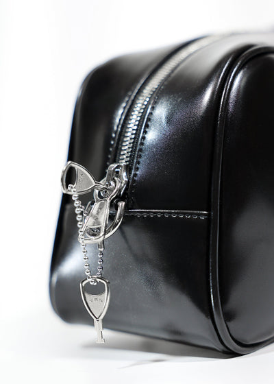 RIBBON BAGUETTE BAG BLACK-SAENGIN STUDIOS-APOC STORE