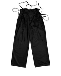 ADJUSTABLE COTTON PANTS BLACK-EGNARTS-APOC STORE