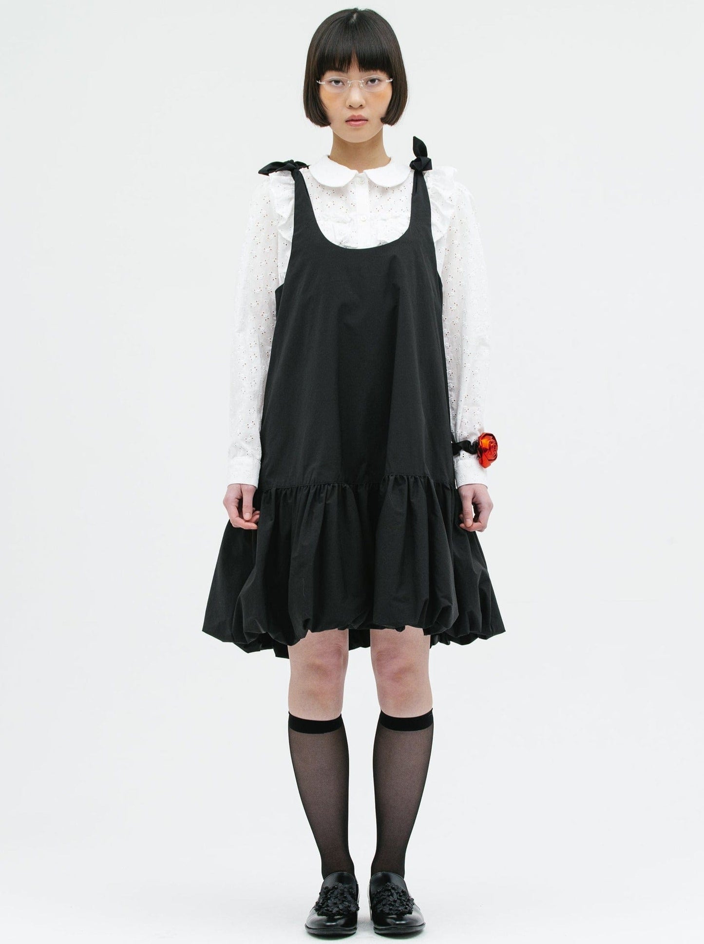 RIBBON MINI BALLOON DRESS-SAENGIN STUDIOS-APOC STORE