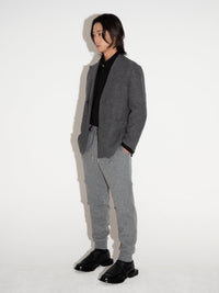 Spiked Jacket Grey-Woojun Jang-APOC STORE