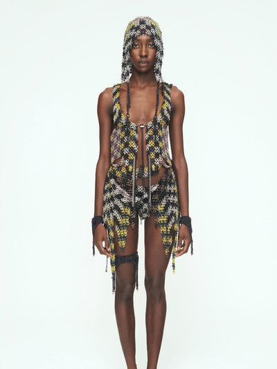 Magician Checkered Vest-JALACONDA-APOC STORE
