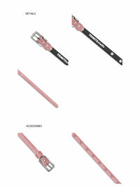 Pink Stud Belt-TRINITE Studio-APOC STORE