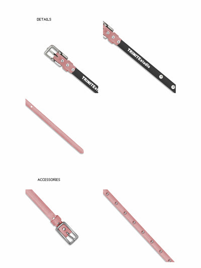 Pink Stud Belt-TRINITE Studio-APOC STORE