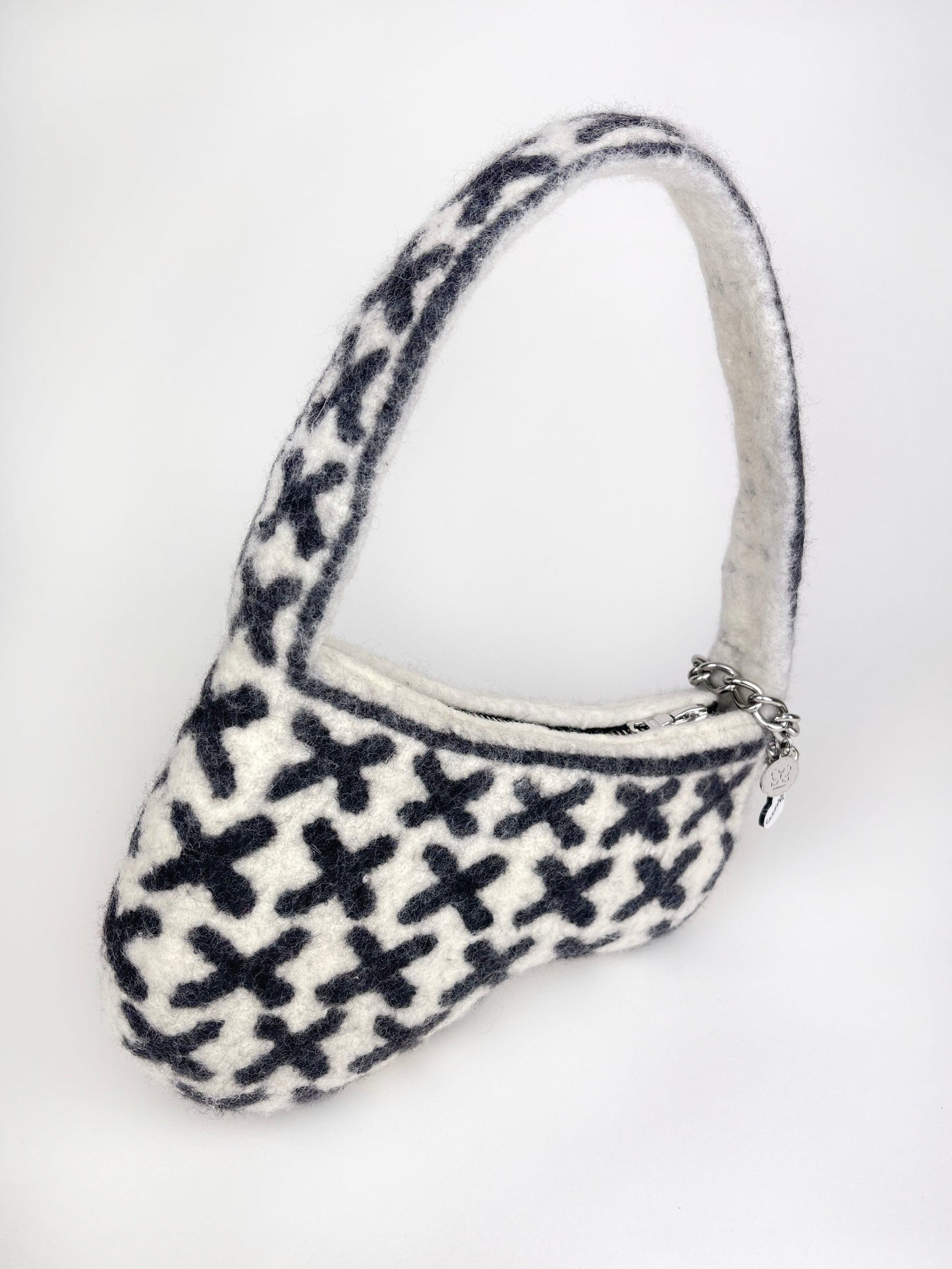 1 of 1 Asymmetric Kisses Bag - White / Blac-Carboot-APOC STORE