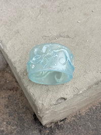 Flower Bangle - Blue Quartz-Crystal-APOC STORE