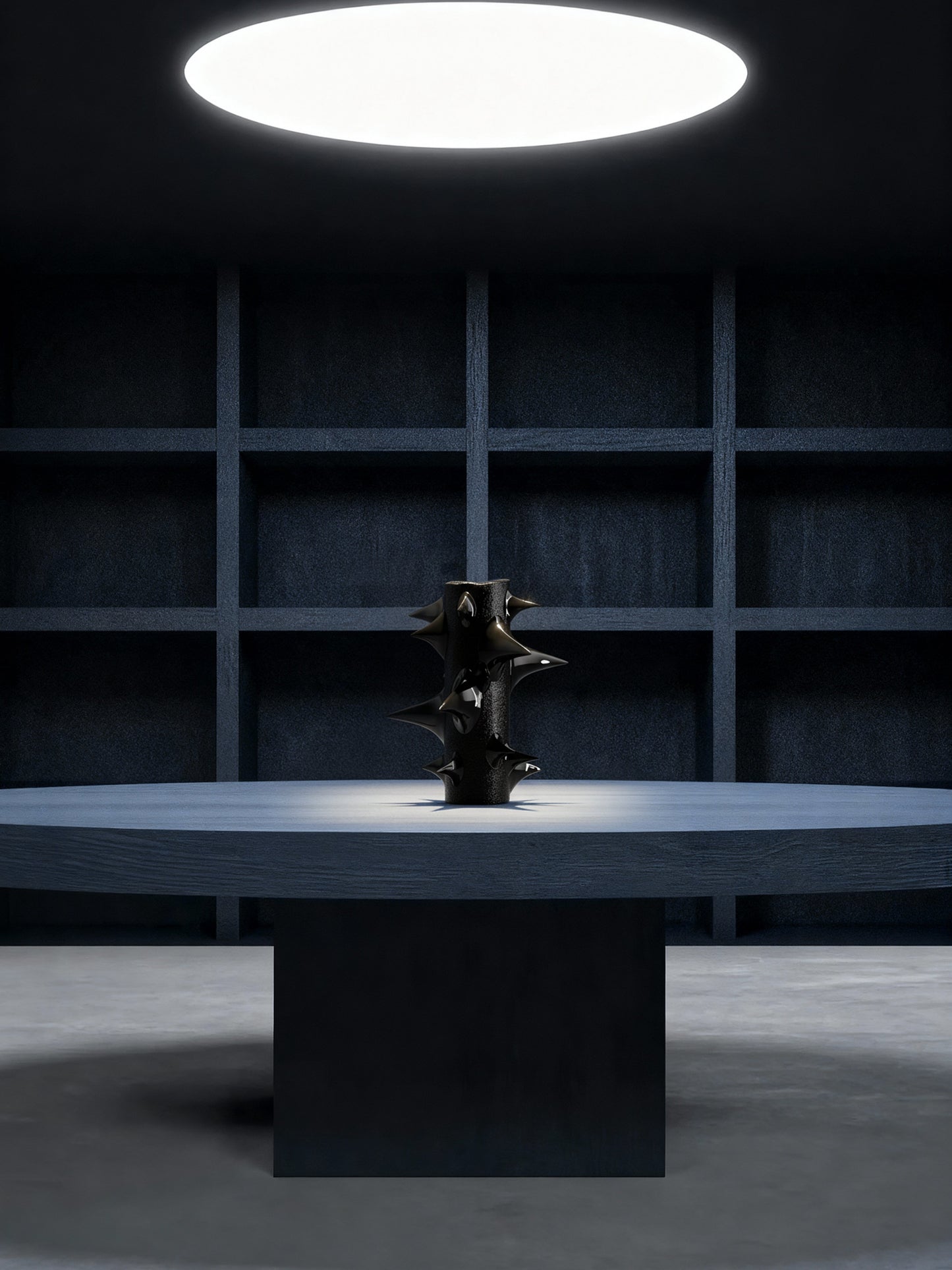 Stem Vase Black-Gast Studio-APOC STORE