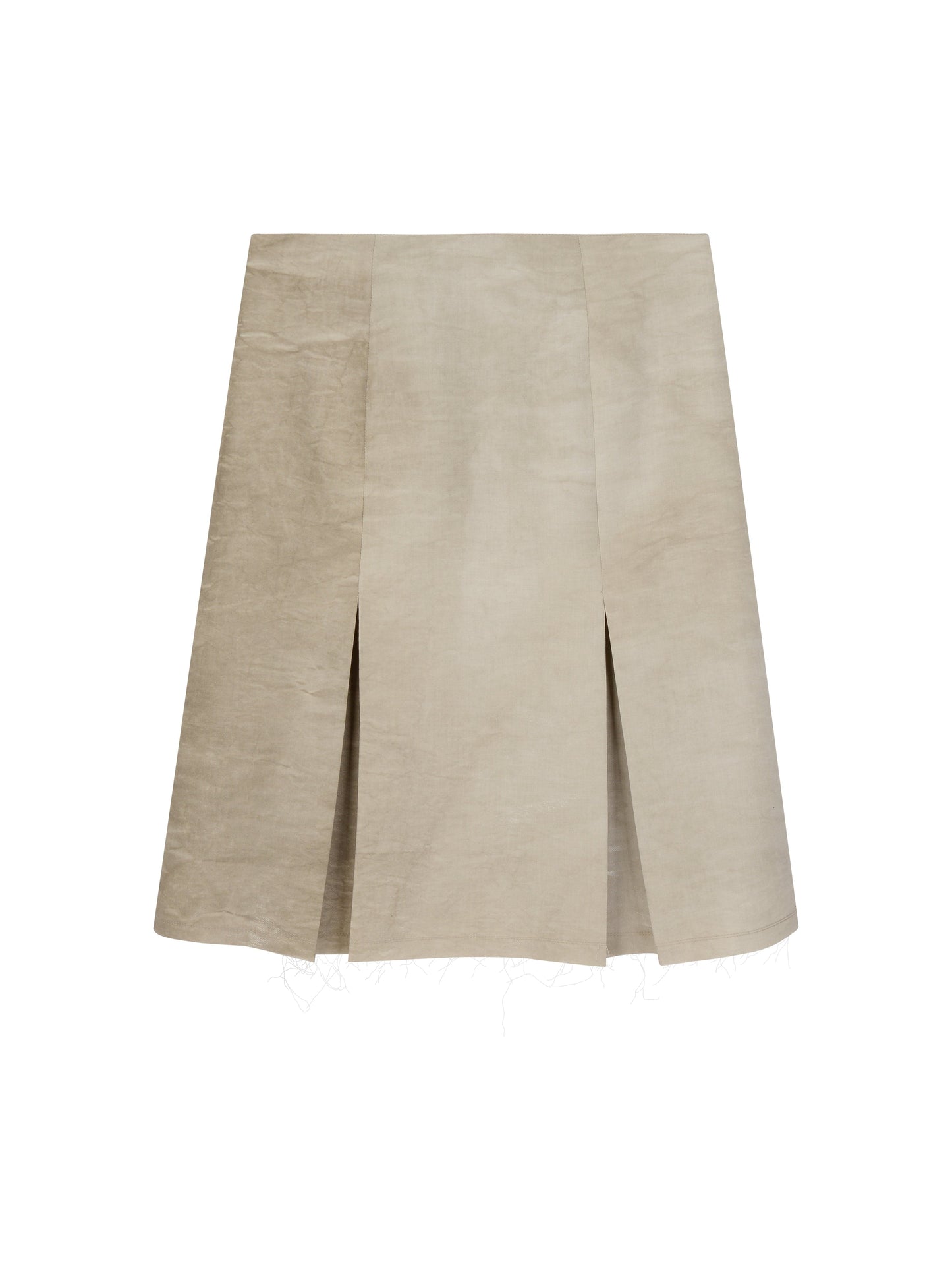 Pigment Pleated Skirt-mesh blanca-APOC STORE