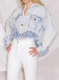 Beaded Jeans Jacket-Lou de Bètoly-APOC STORE