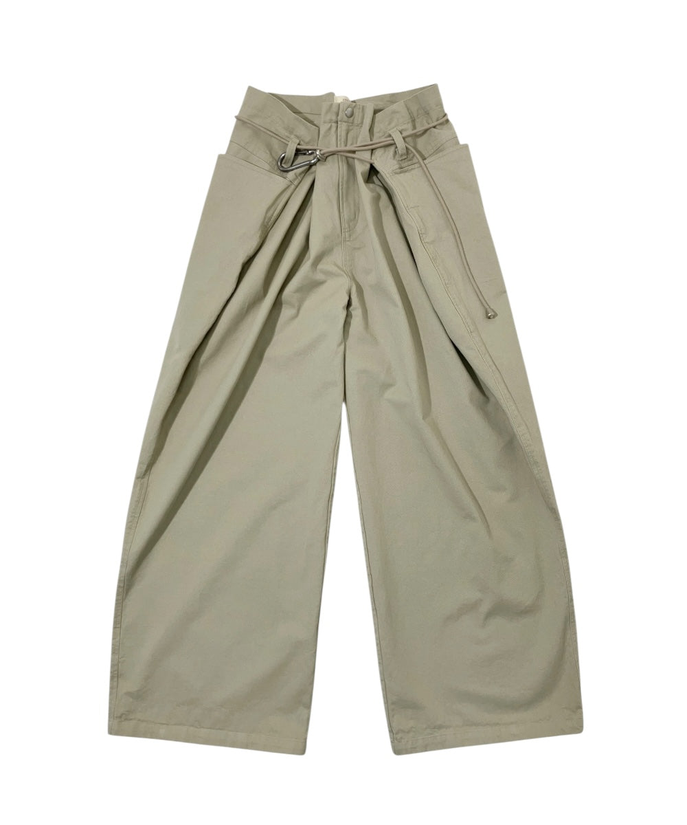 ADJUSTABLE CARABINER PANTS BEIGE-EGNARTS-APOC STORE