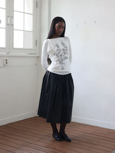 Hollyhock Front Drape Tee-Julye Han-APOC STORE
