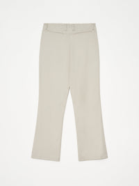 Distressed Wool Flair fit Pants 001 - Beige-Taekh-APOC STORE