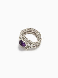 Barnacle Ring Small - Amethyst-Zohra Rahman-APOC STORE