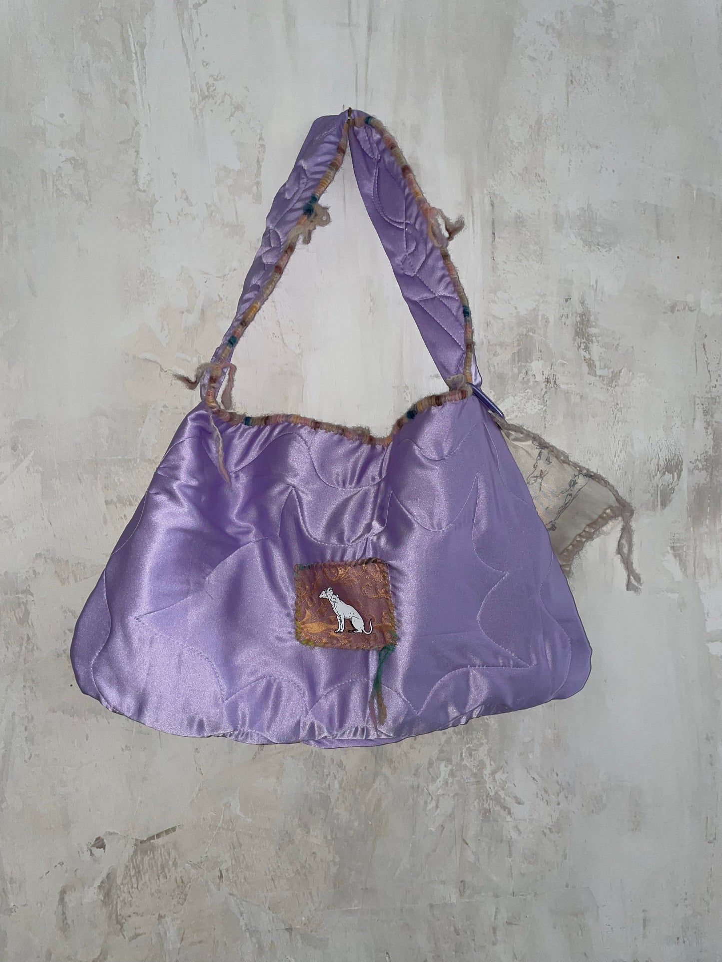 lilac cloud silk bag-Snake Divine-APOC STORE