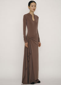 Khaki One-Piece Wrap Skirt-arc us arkus-APOC STORE